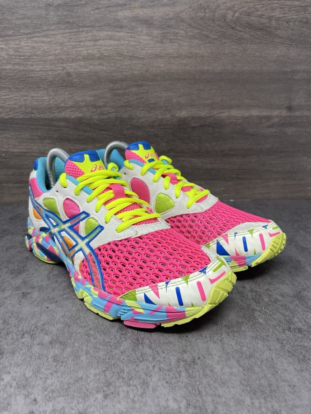 ASICS Gel Noosa Tri 7 Size 8.5 Womens T264N Running Athletic Shoes Colorful - Picture 4 of 11